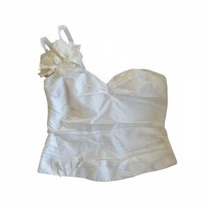 Vintage White Corset Top Size Medium